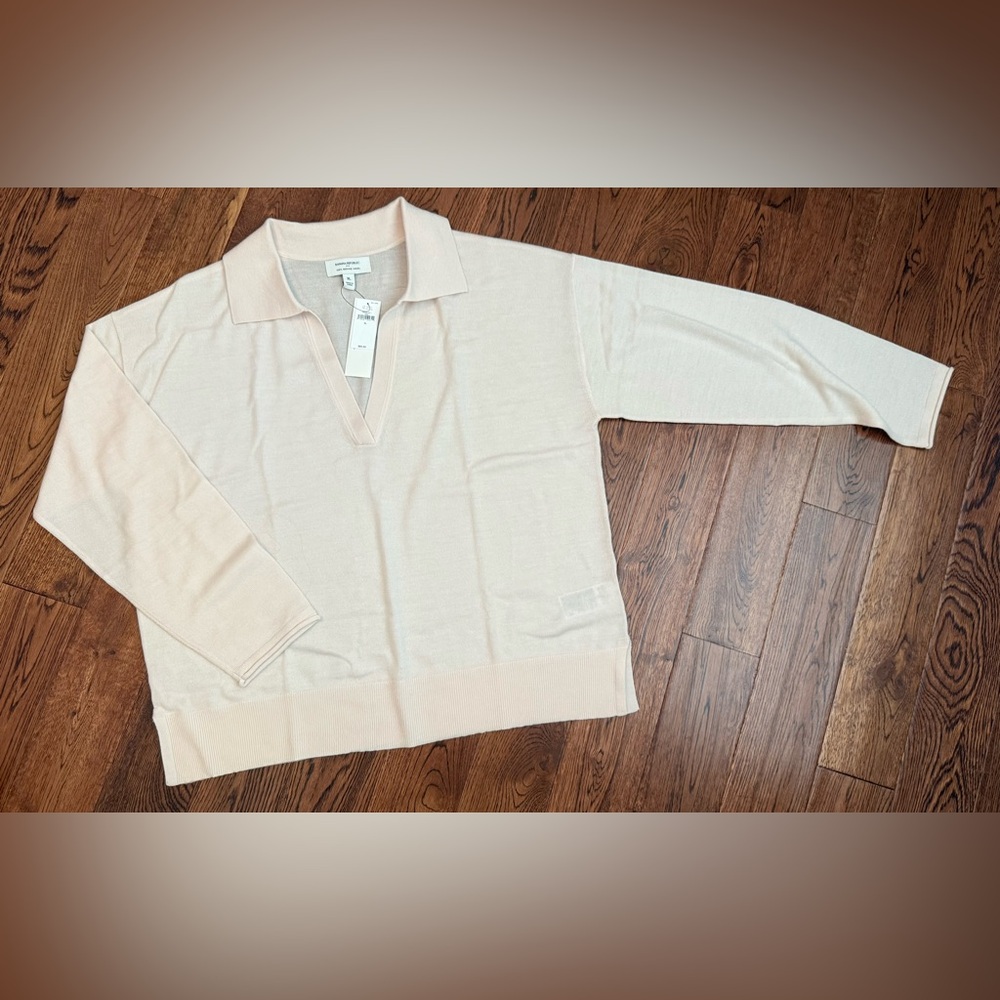 Banana Republic Merino Wool Johnny Collar Sweater